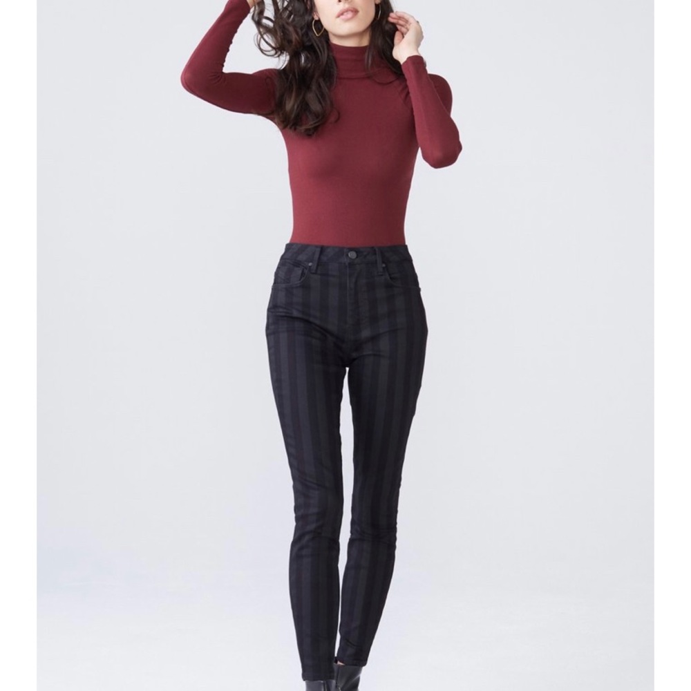 OLIVIA High Rise Skinny in Black Tie